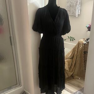 Umgee Black Midi Dress